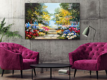 Obraz Maľovaná záhrada s kvetmi 1689